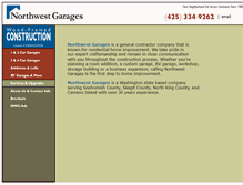 Tablet Screenshot of northwestgarages.com